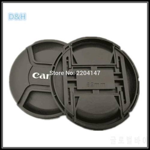 New 82mm Lens Cap Cover With Logo For Canon 5DS 5D3 5DIII 5D2 5DII 7D2 7DII 6D 24-70 16-35 With Anti-lost Rope