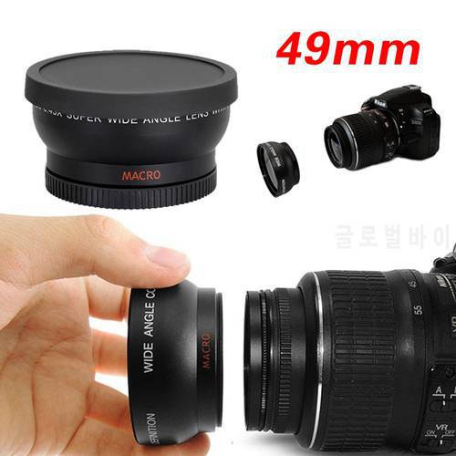 49mm 0.45X Super Macro Wide Angle Fisheye Macro photography Lens for Canon NIKON Sony PENTAX DSLR SLR Camera 49MM thread lens