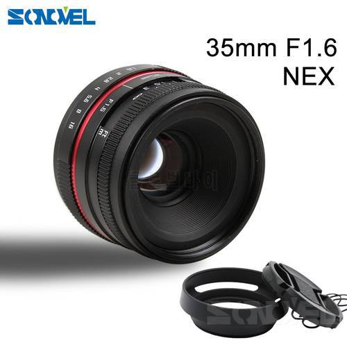 35MM F1.6 small wide angle manual APS-C camera lens for SONY E Mount A6500 A6300 A6100 A6000 NEX-7 NEX-6 NEX Series Camera