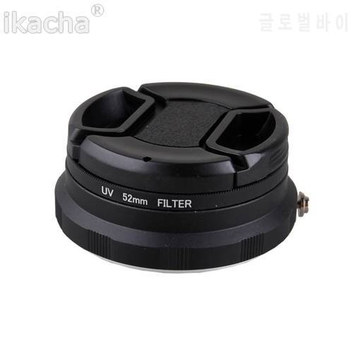 3 In1 Macro Lens Reverse Adapter Protection for Nikon AI 52mm Lens Cap UV Filter for D3100 D3300 D5100 D5300 D5500 D7000 D7100