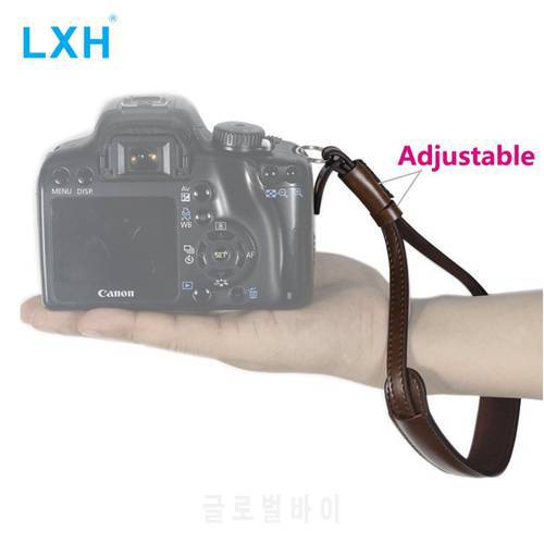 LXH Camera Wrist Strap,PU Leather Mirrorless/DSLR Camera Hand Strap For Sony FUJIFILM Nikon Canon Pentax OLYMPUS Leica Camera