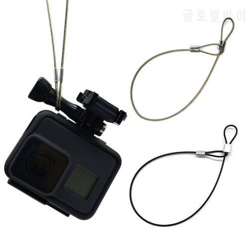 New Safety Steel Wire Safety Strap Stainless Steel Tether Lanyard Wrist Hand 30cm For GoPro Camera hot