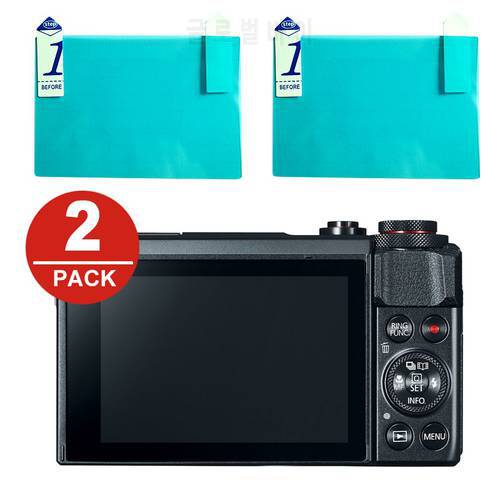2x LCD Screen Protector Protection Film for Canon Powershot G7 X G7X Mark II G5X G9X G1X III EOS R RP M5 M6 M50 M100 M3 M10 M2 M