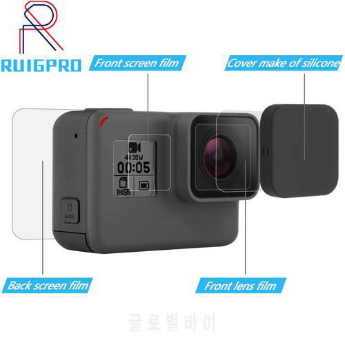 Tempered Glass Film LCD HD Screen Protector+Housing Lens Protector for GoPro HERO 7 6 5 Black Action Camera Accessories