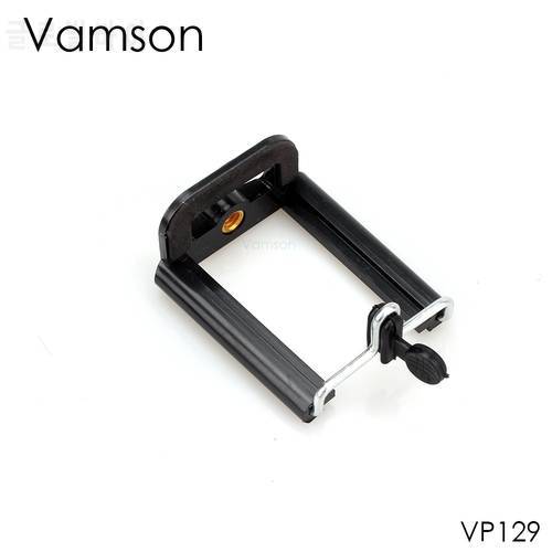 Vamson Universal Mobile Phone Clip Holder Mount Bracket Adapter for Smartphone Camera Cell Phone Tripod Stand Monopod VP129