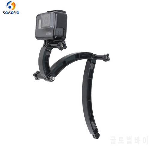 3 Ways Helmet Extension Arm Motorcycle Helmet Bracket Adjustable Rod For GoPro Hero 7 6 5 4 3 Xiaomi Yi Camera Accessories