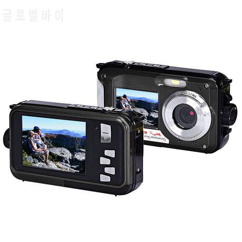 2.7inch TFT Digital Camera Waterproof 24MP MAX 1080P Double Screen 16x Digital Zoom Camcorder hot new 4 colors choose