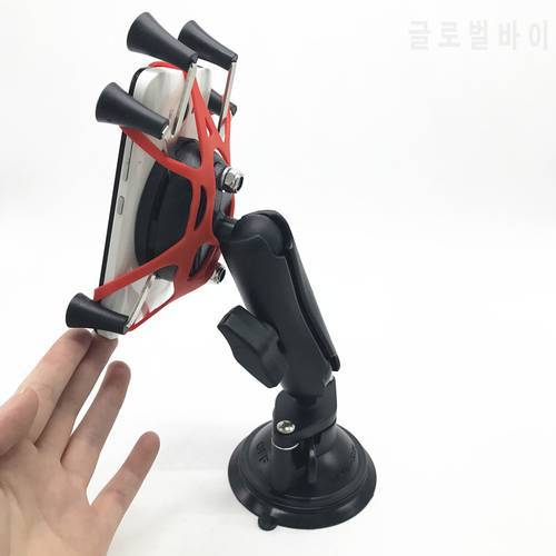 Car Window Twist Lock Suction Cup Mount + Ball Head Socket Arm + Universal Cell Phone Holder for smartphone