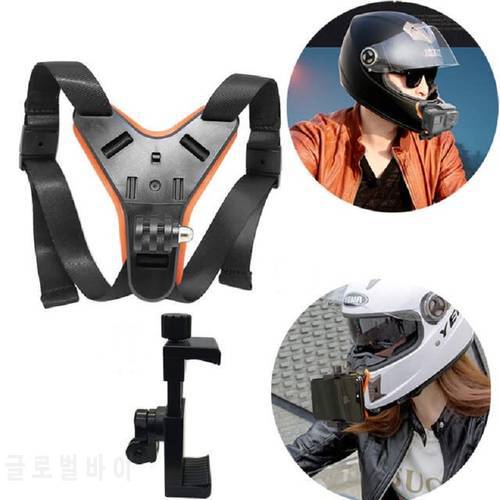 Motorcycle Shots Full Face Helmet Chin Stand Mount Holder for Insta360 ONE X2/3 GoPro Hero 11/9/8/7/5 Action Camera Accessories