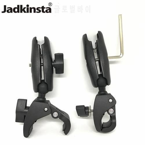Jadkinsta For Gopro Mount SLR 1 Inch Double Socket Arm and Claw Clamp Motorcycle Handlebar Bike Rail Mount Base Ball Head