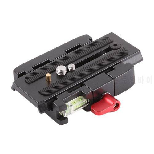 P200 Quick Release QR Clamp Base Plate Aluminium Alloy For Manfrotto 500 AH 701 503 HDV 577