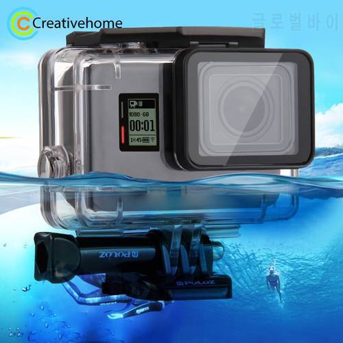 For 60m Underwater Waterproof Housing Diving Protective Case For GoPro HERO(2018) / HERO7 Black /6 /5