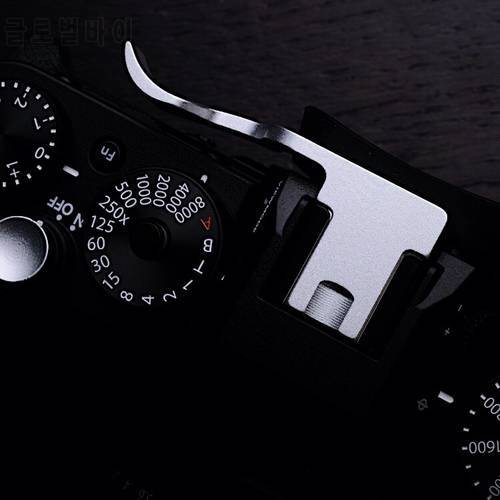 Thumb Rest Thumb Grip Hot Shoe Cover Thumbrest For Fujifilm XT30 XE4 Thumb UP FUJI X-T30 Release plate silver color