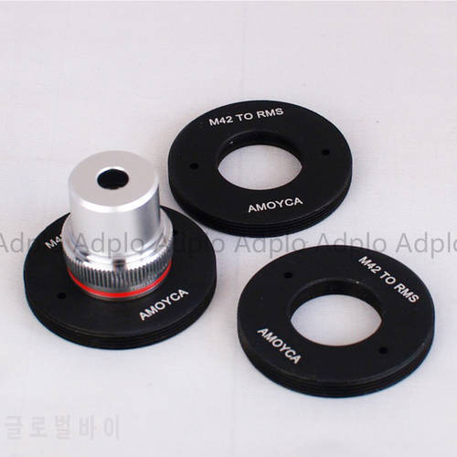 ADPLO Inside Thread: RMS (20mm) Lens Adapter Suit For RMS Royal Microscopy Society Lens to M42 Mount Inside Thread rms