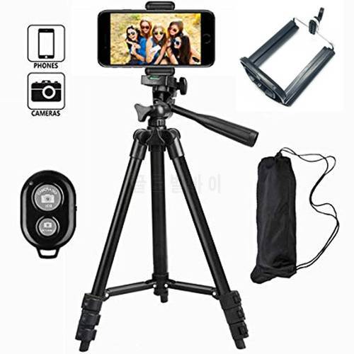 35-106cm Lightweight Camera Cell Phone Tripod for Phone Stand Holder Adjustable DSLR Camera Tripod for iPhone X With Remote25