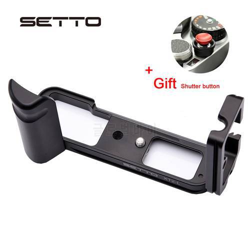 SETTO Quick Release L Plate / L Bracket for Fuji Fujifilm X-T2 XT2 Vertical Shoot Quick Release Plate Hand Grip Holder