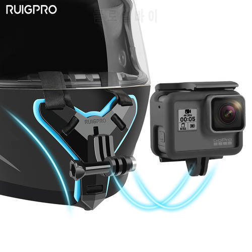 Motorcycle Helmet Chin Stand Mount Holder for GoPro Hero11 10 9 8 7 6 5 4 3Xiaomi Yi Sports Camera Full Face Holder Accessory