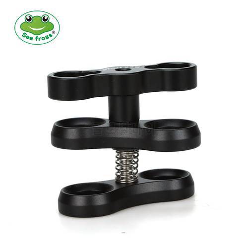 Seafrogs Aluminum Alloy Clamp Ball Joint Bracket Arm Two Section Holder Diving Essential Accessory Light Combination Fixed Clamp
