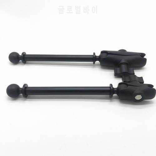 Long Extension Pole with 1-Inch Diameter Ball Ends Double Arm for Gopro Action Camera, for Garmin GPS