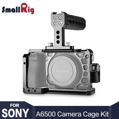 SmallRig Dslr Camera Rig Cage Accessory Kit for Sony A6500 with a Cage and a Top Handle and a HDMI Cable Clamp - 1968