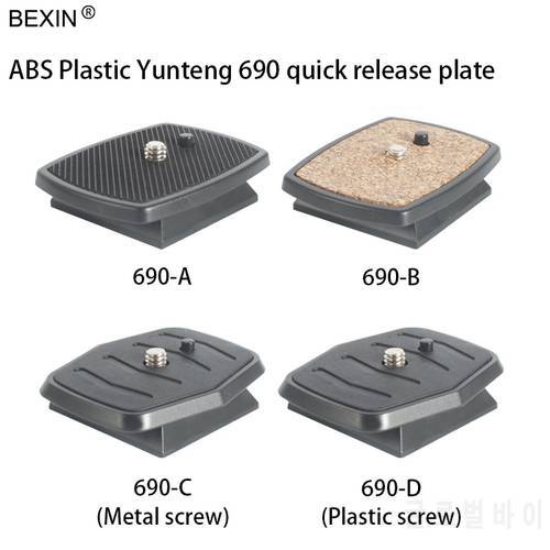 BEXIN Camera Quick Release Plate with 1/4 Screw Adapter Camera Plate For Yunteng Velbon Sony 3520 668 690 600 800 Tripod Head