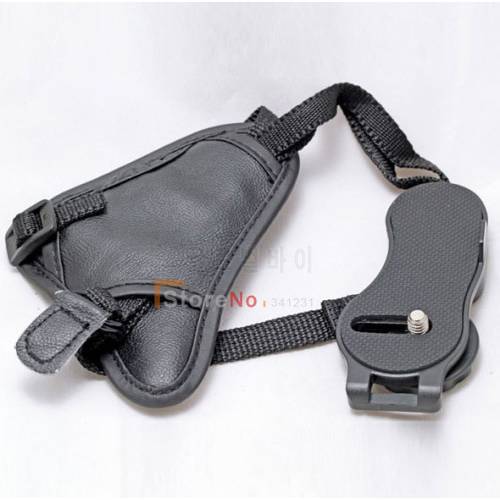 New Product Black L-Size Leather Camera Hand Grip Wrist Strap for SLR/DSLR 550D 5D2 60D 6D 600D 650D 500D 450D 1100D