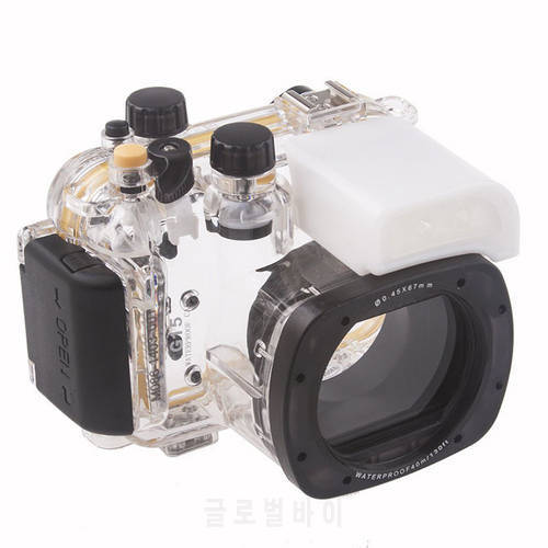 Meikon Underwater Diving Camera Waterproof Housing Case For Canon G15 as WP-DC48