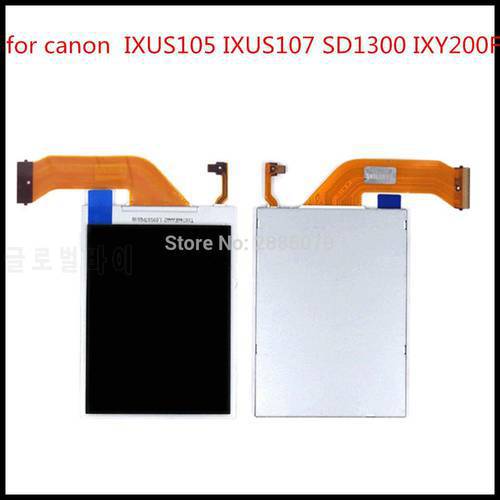 NEW LCD Display Screen For CANON IXUS105 IXUS107 SD1300 IXY200F PC1469 Digital Camera Repair Part + Backlight