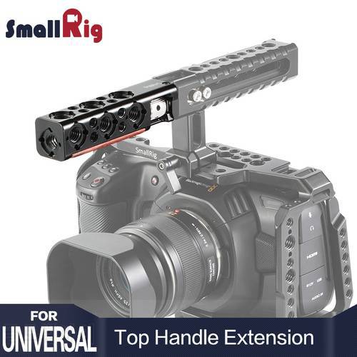 SmallRig DSLR Camera Cage Handle Grip Top Handle Straight Extension With 1/4 Thread Holes And Arri Locating Holes HTR2297