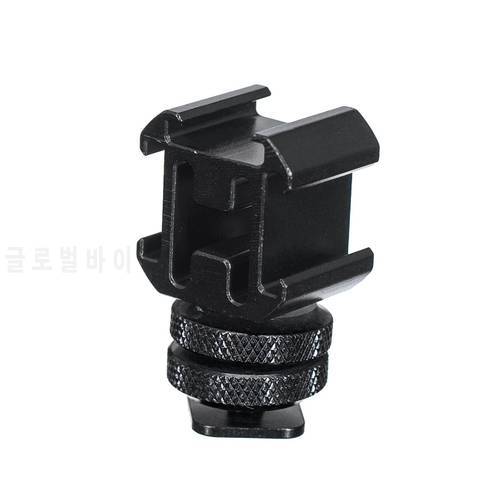 3 Cold Shoe Camera Mount Adapter Extend Port for Canon Nikon Pentax DSLR Cameras for Mic Microphone LED Video Fill Light