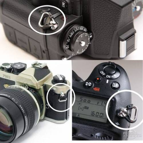 2pcs Camera Strap Buckle Replacement Split Ring Triangle Rings Hook for Nikon fuji Camera Shoulder Strap Split Ring