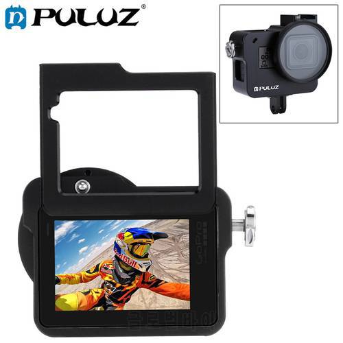 PULUZ Case Housing Shell For GoPro Hero 7 black CNC Protective Cage+Insurance Frame&52mm UV Lens For GoPro Hero 2018