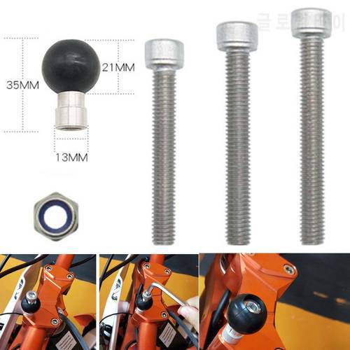 JINSERTA Motorcycle Handlebar Clamp Base 1 inch 25mm Ball with M8 Screws for Ram Mount Gopro Action Cameras Cell Phone