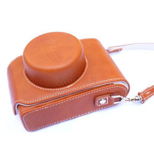 New D-Lux 7 Camera Video Bag PU Case Brown Color for Leica D-Lux7 Digital Camera