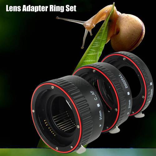 Auto Focusing Macro Extension Lens Adapter Tube Rings Set 13/21/31mm Camera Lens for Canon for EF Mount Accessories