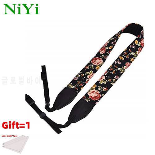 NiYi SLR / DSLR Camera Neck Shoulder Strap Portable Chinese Flower Adjustable Thickening Durable Photography Strap (LF-06)