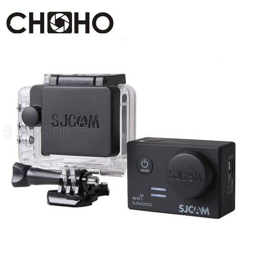 SJ5000 Lens Cap Cover + Standard Waterproof Case Housing Cover With Logo For SJ5000 SJ 5000 WIFI Sport camera Accessories