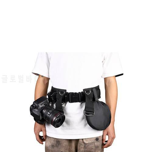 SLR Camera Fixed Belt Multi-function Photography Waistband Mountaineering Lens Bag Hanging Strap