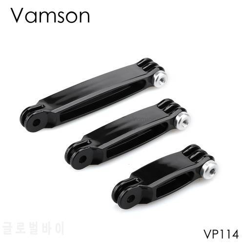 Vamson for GoPro Hero 7 6 4 3 2 for Go Pro accessory extension arm connection 3 in 1 for millet for Yi for SJ4000 camera VP114