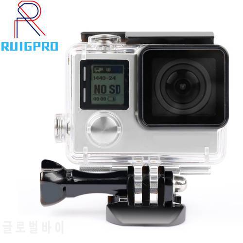 Waterproof Camera Housing Case Underwater Protector Case Cover Housing Shell Camera Accessories for GoPro Hero 3+/4 Camera