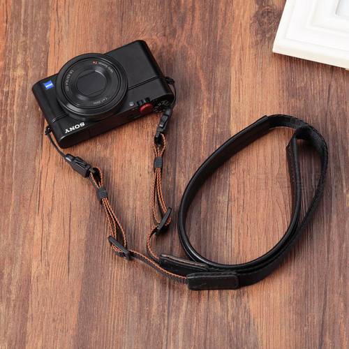 Original Genuine Leather +Webbing Handmade Camera Shoulder Strap Neck Belt for Canon/Nikon/Sony/Panasonic/Sigma/Olympus/Fuji