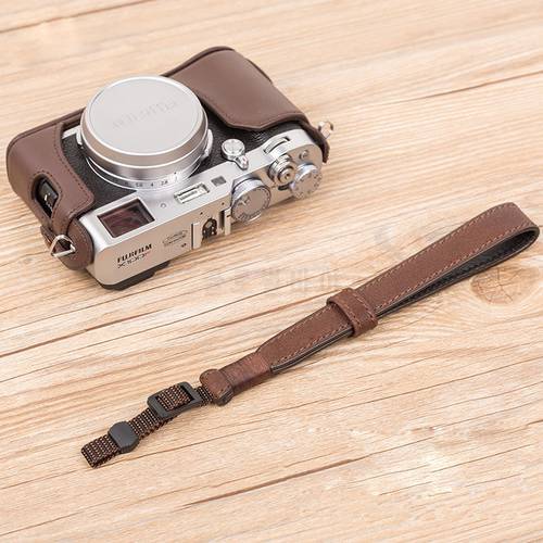 Original Handmade Genuine Leather Camera Wrist Straps SLR Camera Wristband for Canon Nikon Sony Fuji Olympus Pentax Panasonic