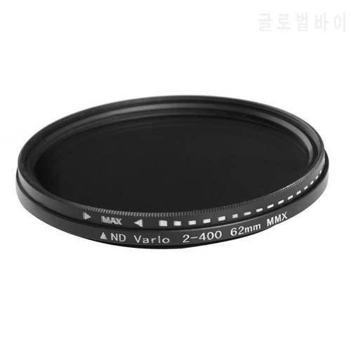 Adjustable Slim Fader ND Lens Filters Variable Neutral Density ND2 to ND400 30~86mm 30 37 46 49 52 55 58 62 67 72 77 82 86mm