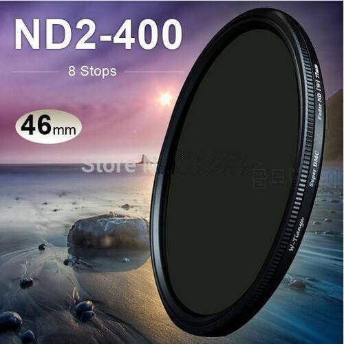 WTIANYA 46mm Ultra Slim ND2-400 Fader Variable Neutral Density ND Filter 46 mm for DSLR Lens Adjustable ND2 ND4 ND8 to ND400