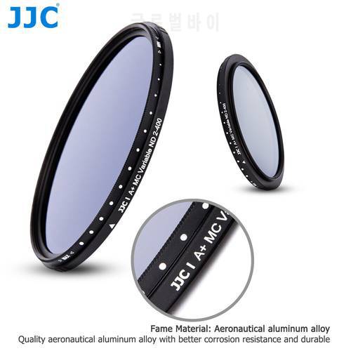 JJC ND Filter Variable ND2-400 Neutral Density Fader Adjustable Lens Filter 49 55mm 58mm 67mm 77mm 82mm Photography Accessories