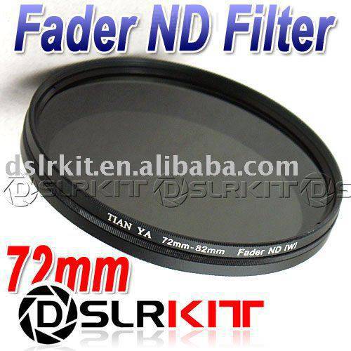 TIANYA 72mm Fader Neutral Density 72 ND Filter ND2 to ND400 ND8