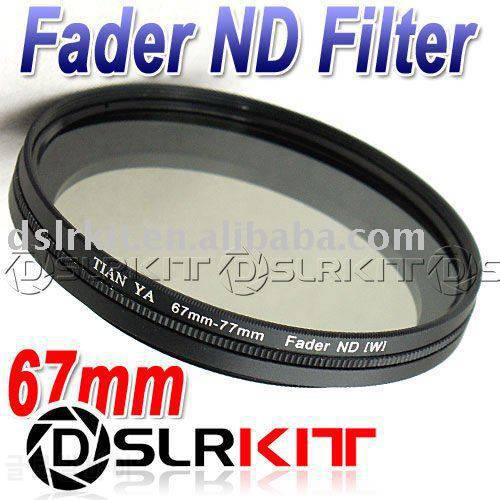 TIANYA 67mm 67 Fader Neutral Density ND Filter ND2 to ND400 ND8