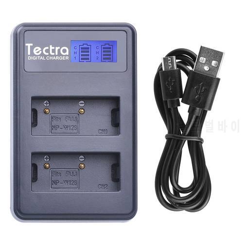 Tectra NP-W126 NPW126 LCD USB Dual Charger for Fujifilm FinePix HS30EXR HS33EXR HS50EXR X-A1 X-E1 X-E2 X-M1 X-Pro1 X-T1 Charger