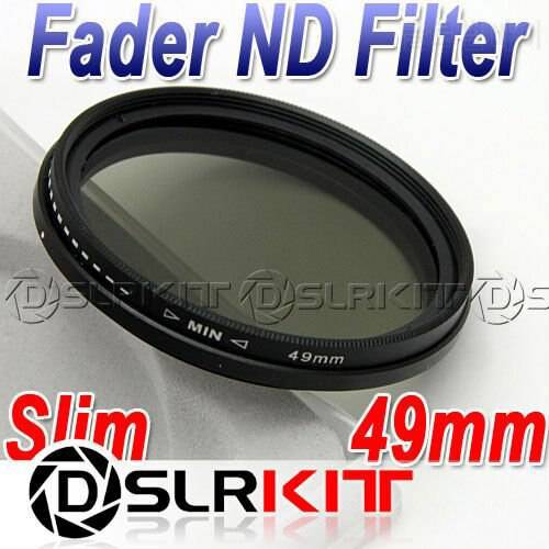 Slim 49mm 49 Fader ND Filter Neutral Density ND2 to ND400