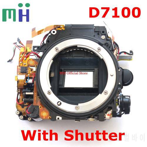 For Nikon D7100 Front Body Frame Mirror Box with Shutter Aperture Motor Diphragm Unit Camera Repair Part Replacement